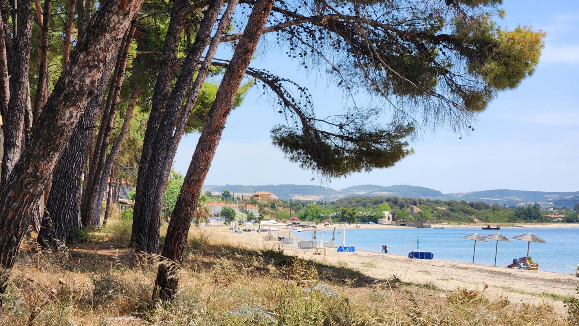Pine Beach Holiday Home 2 Bedrooms 50 Meters To The Beach Kalyves Polygyrou Экстерьер фото
